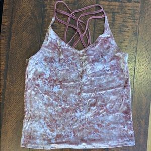 Strapped Velvet Tank Top